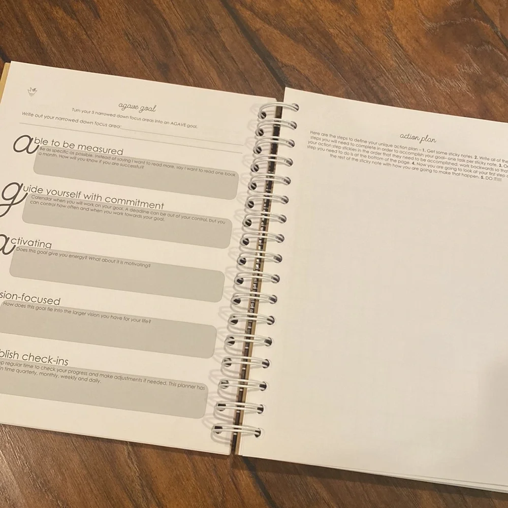 brand new agave undated planner/journal